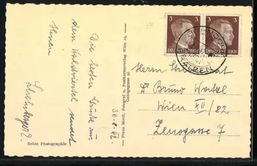 AK Gmünd, Felsenweg zum Ort