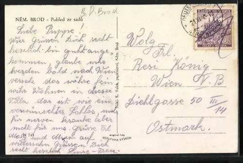 AK Nem. Brod, Pohled ze sadu