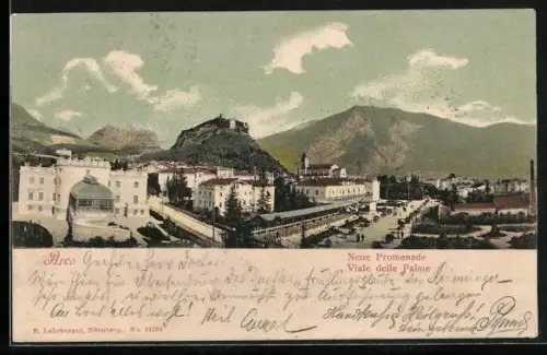 AK Arco, Teilansicht mit der Neuen Promenade