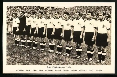AK Die Weltmeistermannschaft von 1954, Fussball