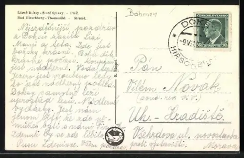 AK Bad Hirschberg-Thammühl, Strand