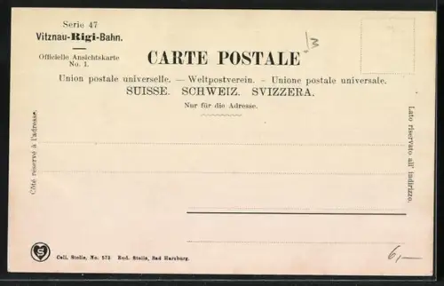 AK Luzern, Rundbau in Luzern gegen Rigi