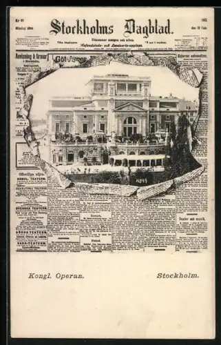 AK Stockholm, Kongl. Operan, Stockholms Dagblad