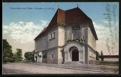 AK Göding, Vereinshaus der Mähr. Künstler