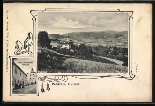 AK Peilstein, Schmukenschläger's Gasthaus, Gesamtansicht