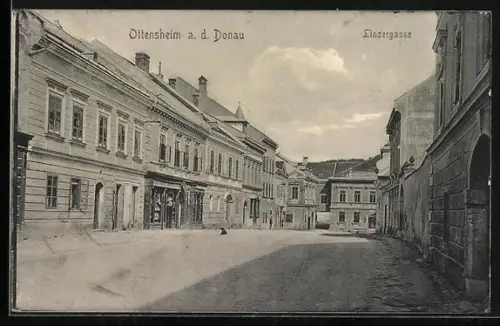 AK Ottensheim a. d. Donau, Partie in der Linzergasse