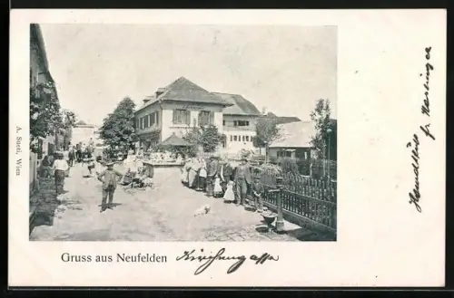 AK Neufelden, Strassenpartie im Ort