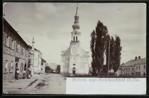 AK Reichenthal /O. Oe., Blick zur Kirche
