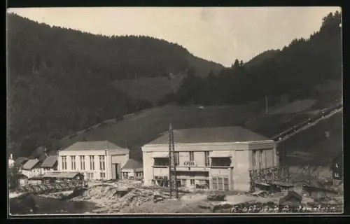 Foto-AK Kleinzell im Mühlkreis, Kraftwerk Partenstein