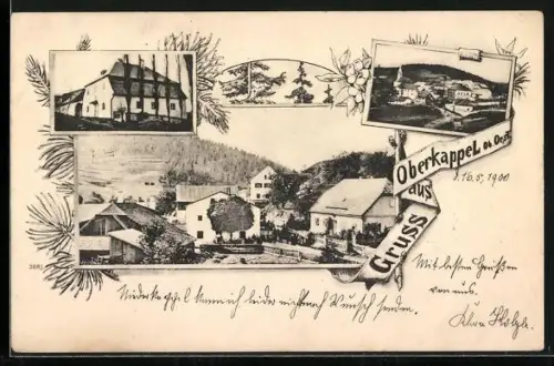 AK Oberkappel, Totalansicht, Gebäudeansicht