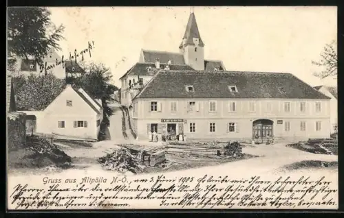 AK Pölla /N.-Ö., Altpölla, E. Manns Handlung, Kirche