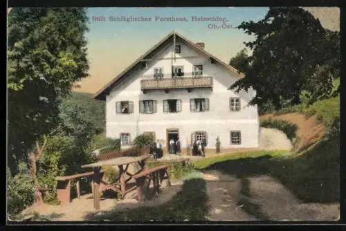 AK Schwarzenberg am Böhmerwald, Stift Schläglisches Forsthaus Holzschlag
