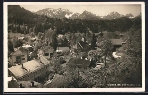 AK Faulenbach bei Füssen, Ortsansicht aus der Vogelschau