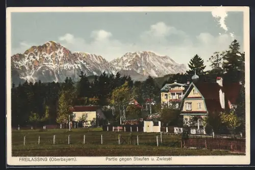 AK Freilassing /Oberbayern, Partie gegen Staufen und Zwiesel