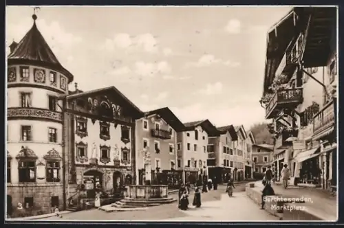 AK Berchtesgaden, Marktplatz