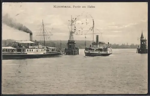 AK Konstanz, Partie am Hafen