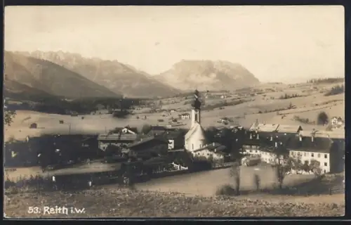 AK Reit i. W., Ortsansicht mit Kirche