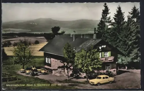 AK Marktredwitz i. Steinwald, Marktredwitzer Haus, Unterkunftshaus des Deutschen Alpenvereins, Inh. Otto Hilscher