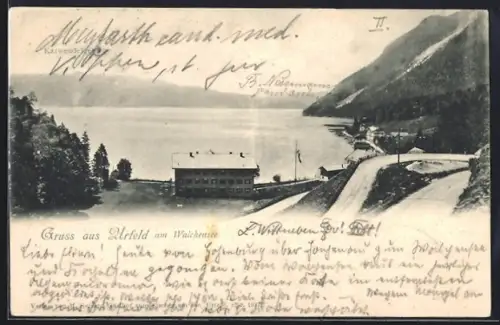 AK Arfeld am Walchensee, Blick auf den See