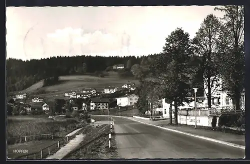 AK Hopfen am See, Strassenpartie im Ort