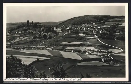 AK Oberreifenberg i. Is., Ortsansicht aus der Vogelschau