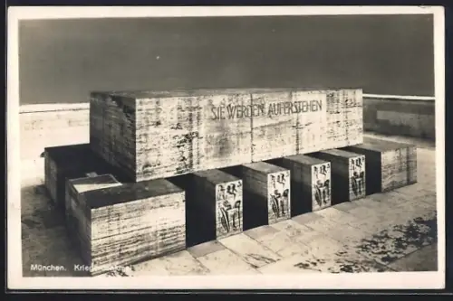 AK München, Kriegerdenkmal