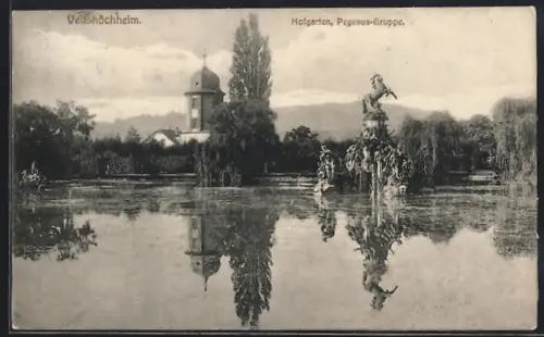 AK Veitshöchheim, Hofgarten, Pegasus-Gruppe