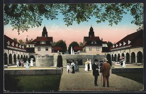 AK Bad Nauheim, Neue Sprudelanlagen und Badehäuser