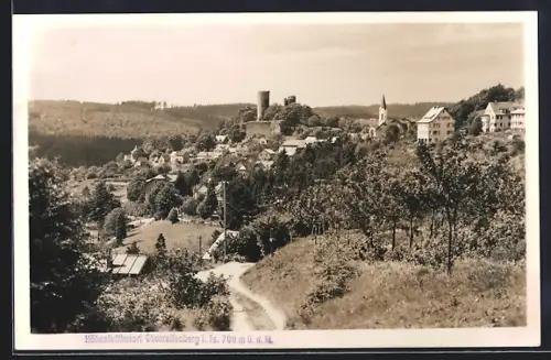 AK Oberreifenberg i. Ts., Ortsansicht mit Burg