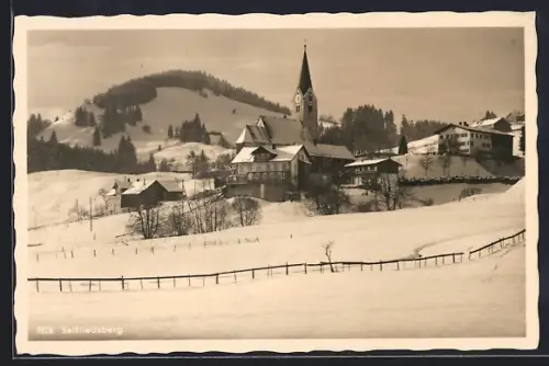 AK Seifriedsberg b. Sonthofen, Kirche im Winter