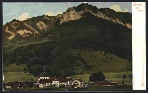 AK Ettal, Ortsansicht mit Laber