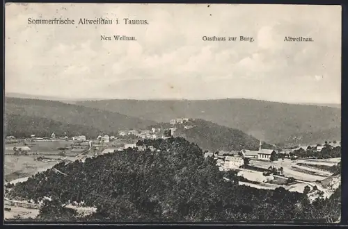AK Altweilnau i. Taunus, Neu Weilnau, Gasthaus zur Burg, Altweilnau