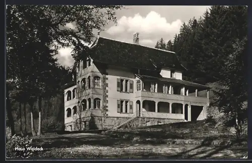 AK St. Blasien /südl. Schwarzwald, Gasthof Haus Waldeck, Inh. G. Sammer