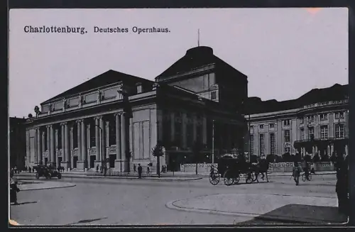 AK Berlin-Charlottenburg, Deutsches Opernhaus