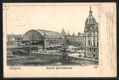 AK Berlin, Bahnhof Friedrichstrasse
