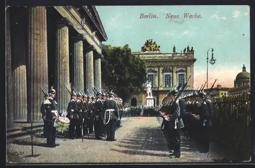 AK Berlin, Neue Wache, Wachablösung, Ehrenwache