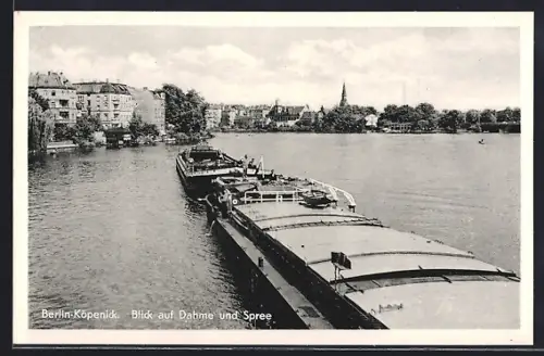 AK Berlin-Köpenick, Blick auf Dahme und Spree