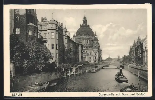AK Berlin, Spreepartie, Dom, Schloss