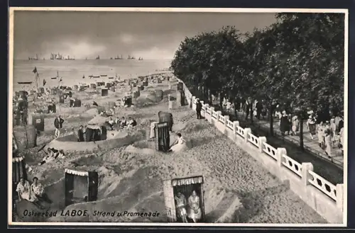 AK Laboe, Strand, Promenade