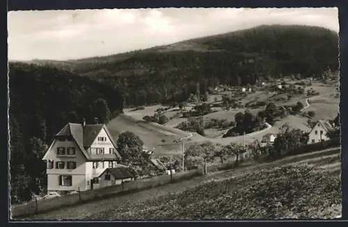 AK Herrenalb im Schwarzwald, Blick vom Waldschlösschen zum oberen Gaistal