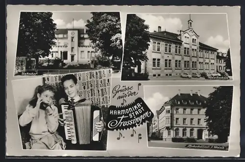AK Trossingen, Bahnhof, Volksschule, Musikschule