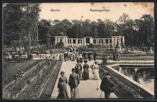 AK Berlin-Tiergarten, Rosengarten