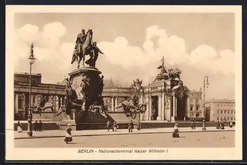 AK Berlin, Nationaldenkmal Kaiser Wilhelm I