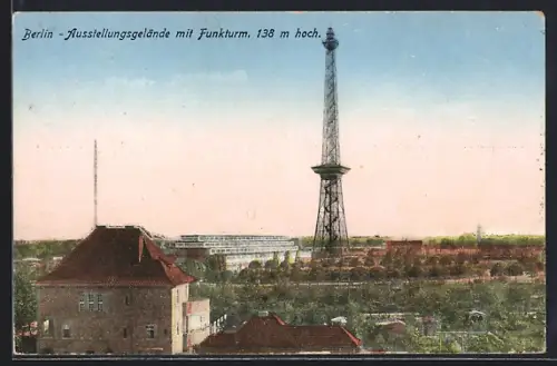 AK Berlin-Charlottenburg, Ausstellungsgelände, Funkturm