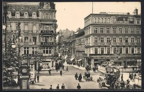 AK Berlin, Kranzler-Ecke, Hotel Bauer