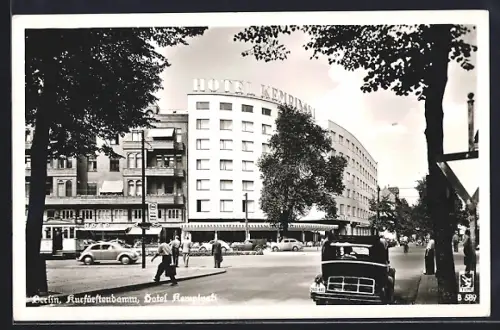 AK Berlin-Charlottenburg, Kurfürstendamm, Hotel Kempinski