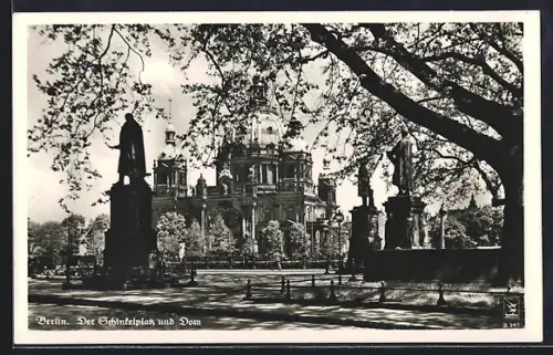 AK Berlin, Schinkelplatz und Dom