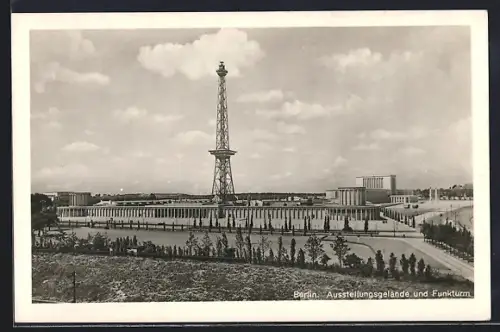 AK Berlin-Charlottenburg, Ausstellungsgelände, Funkturm