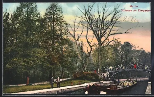 AK Berlin, Schleuse im Tiergarten