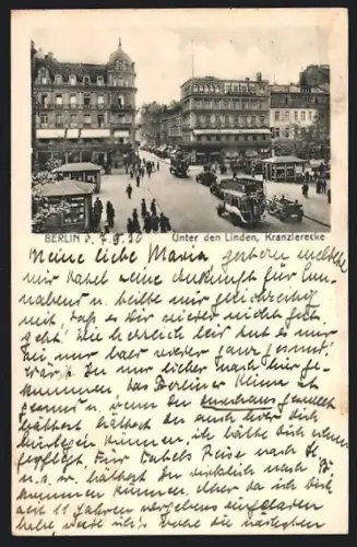 AK Berlin, Unter den Linden, Kranzlerecke